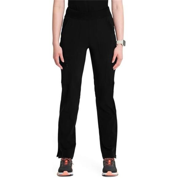 Women's Scrub Pant Mid Rise Tapered Leg Pull-on Bottom - Picture 7 of 7